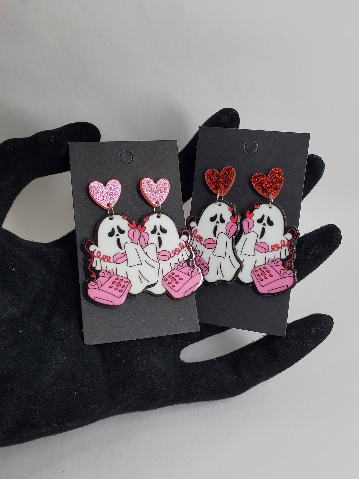 Calling Mr. Ghostface- acrylic earrings