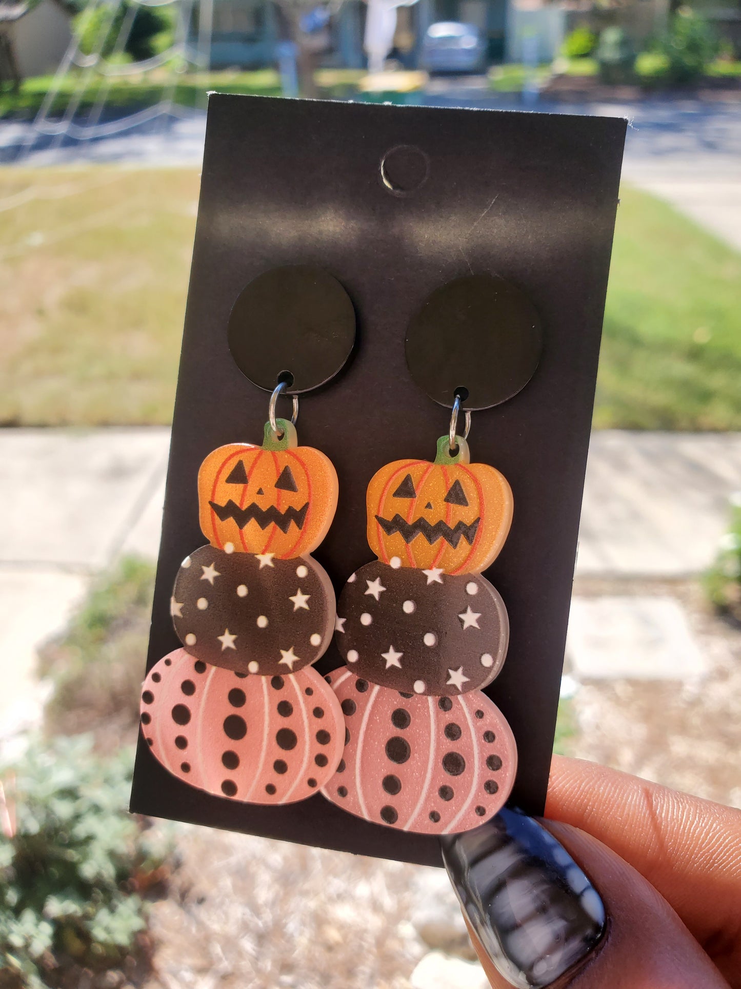 PunkinZ-acrylic earrings